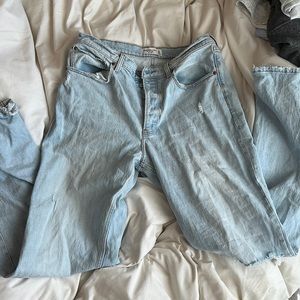 low rise 90’s baggy abercrombie jeans